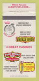 Matchbook Cover - Gold Strike Hotel CASino Jean NV Henderson Las Vegas 30 Strike