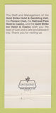 Matchbook Cover - Gold Strike Hotel CASino Jean NV Henderson Las Vegas 30 Strike
