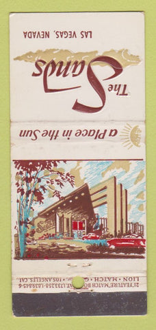 Matchbook Cover - Sands Hotel Casino Atlantic City NJ 21 Strike Feature