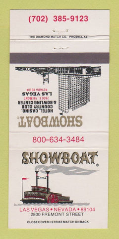 Matchbook Cover - Showboat Hotel Casino Las Vegas NV #1 30 Strike