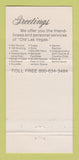 Matchbook Cover - Showboat Hotel Casino Las Vegas NV #1 30 Strike