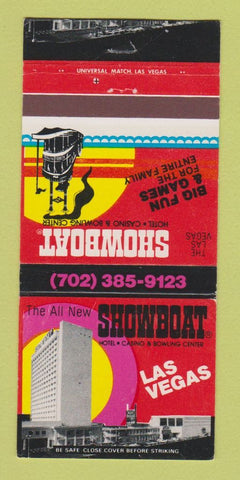 Matchbook Cover - Showboat Hotel Casino Las Vegas NV #2 30 Strike