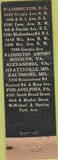 Matchbook Cover - Hot Shoppes Drive Ins Washington DC PA Midget