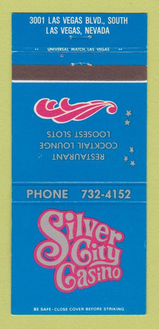 Matchbook Cover - Silver City Casino Las Vegas NV 30 Strike