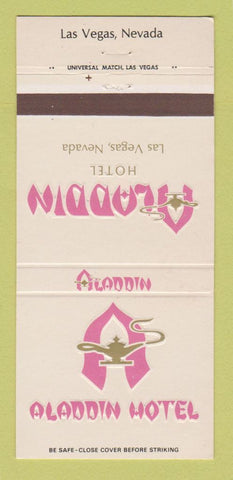 Matchbook Cover - Aladdin Hotel Casino Las Veags NV 30 Strike