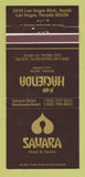Matchbook Cover - Sahara Hotel Casino Hacienda Las Vegas NV 30 Strike