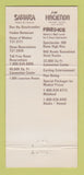 Matchbook Cover - Sahara Hotel Casino Hacienda Las Vegas NV 30 Strike