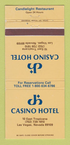 Matchbook Cover - Casino Hotel Las Vegas NV 30 Strike