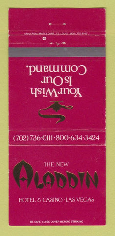 Matchbook Cover - Aladdin Hotel Casino Las Veags NV WEAR 30 Strike