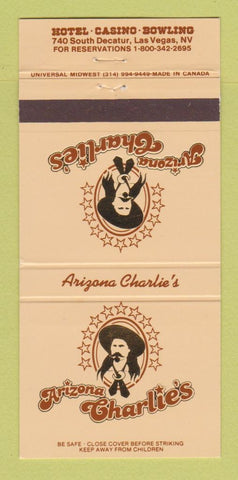 Matchbook Cover - Arizona Charlie's Hotel Casino Las Vegas NV 30 Strike
