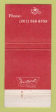 Matchbook Cover - The Opera Englewood Cliffs NJ 30 Strike