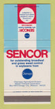 Matchbook Cover - Sencor Herbicide Chemagro Agriculture Kansas City MO 30 Strike
