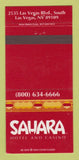 Matchbook Cover - Sahara Hotel Casino Las Vegas NV 30 Strike