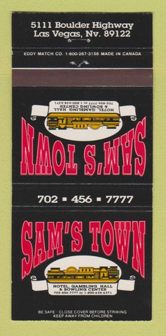 Matchbook Cover - Sam's Town Casino Hotel Las Vegas NV 30 Strike