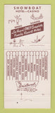 Matchbook Cover - Showboat Hotel Casino Las Vegas NV 30 Strike