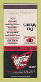 Matchbook Cover - Del Webb's Thunderbird Casino Las Vegas NV 30 Strike