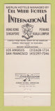 Matchbook Cover - Del Webb's Thunderbird Casino Las Vegas NV 30 Strike