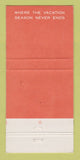Matchbook Cover - Greenbrier White Sulphur Springs WV 30 Strike