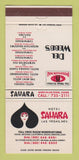 Matchbook Cover - Sahara Hotel Casino Las Vegas NV 30 Strike
