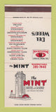 Matchbook Cover - Mint Hotel Casino Las Vegas NV 30 Strike