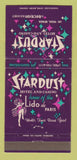 Matchbook Cover - Stardust Casino Las Vegas NV girlie 30 Strike