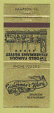 Matchbook Cover - Fisherman's Wharf Seafood Hampton VA 30 Strike