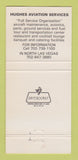 Matchbook Cover - Hughes Aviation Service Las Vegas NV 30 Strike