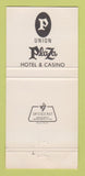 Matchbook Cover - Backstage Restaurant Union Plaza Casino Las Vegas NV 30 Strike