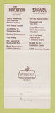 Matchbook Cover - Sahara Hotel Casino Hacienda Las Vegas NV WEAR 30 Strike