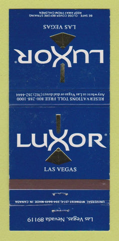 Matchbook Cover - Luxor Hotel Casino Las Vegas NV 30 Strike