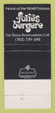 Matchbook Cover - Tropicana Hotel Casino Las Vegas NV 30 Strike