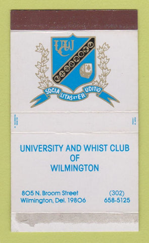 Matchbox - University and Whist Club Wilmington DE 30 Strike