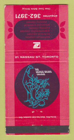 Matchbook Cover - George Brown College Toronto ON WORN 30 Strike
