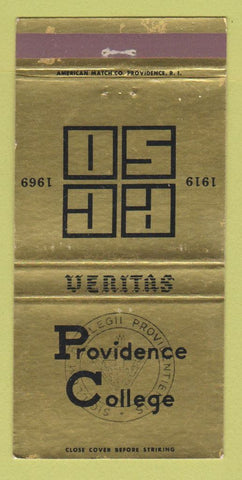 Matchbook Cover - Providence College RI 1969 30 Strike