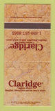 Matchbook Cover - Claridge Casino Hotel 30 Strike
