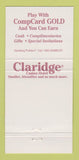 Matchbook Cover - Claridge Casino Hotel 30 Strike