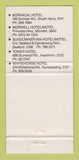 Matchbook Cover - Greenhouse Restaurant  South Yarra Australia Morwell 30 Strike