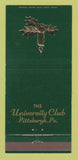 Matchbook Cover - University Club of Pittsburgh PA 30 Strike
