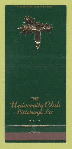 Matchbook Cover - University Club of Pittsburgh PA 30 Strike
