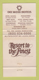 Matchbook Cover - Del Webb's Sahara Hotel Casino Las Vegas NV 30 Strike