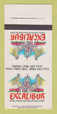 Matchbook Cover - Excalibur Casino Las Vegas NV 30 Strike