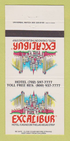 Matchbook Cover - Excalibur Casino Las Vegas NV 30 Strike