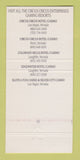 Matchbook Cover - Excalibur Casino Las Vegas NV 30 Strike