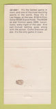 Matchbook Cover - Jai Alai MGM Grand Hotel Las Vegas NV 30 Strike