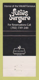 Matchbook Cover - Tropicana Hotel Casino Las Vegas NV 30 Strike