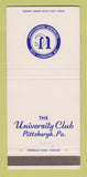 Matchbook Cover - University Club of Pittsburgh PA 30 Strike