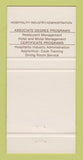 Matchbook Cover - Triton College River Grove IL 30 Strike