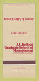 Matchbook Cover - JL Kellogg Graduate School Northwestern University 30 Strike
