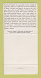Matchbook Cover - Duke of Norfolk College of Arms London UK  30 Strike