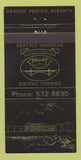 Matchbook Cover - Grande Prairie Regional School AB 30 Strike